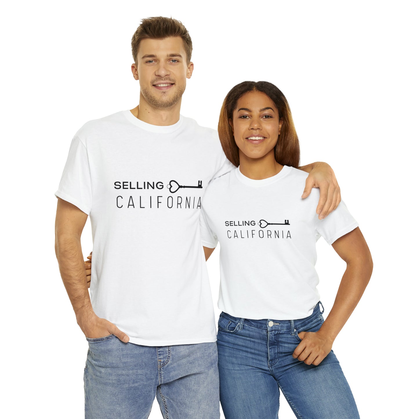 Unisex - Men's or Women's T-Shirt "Selling California" tee shirt (SKCAL)