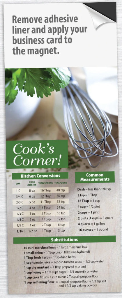 Magnet Reference Magnetics 25 pack removable adhesive liner and apply you business card to magnet 3 1/2"x 9" (NATM MAINM EMMAG CHAKM CCMAG)