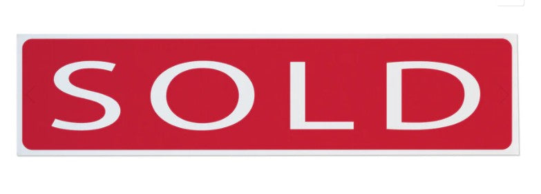 Corrugated Sign Riders- White Letters on Red (CRDSD CRDSP CRDFS CRDCS)