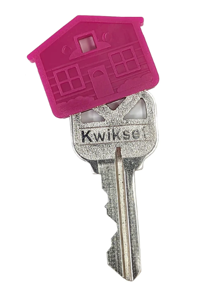 Misc House Shape Plastic Key Cap Cover Assorted Colors (HKCAP)