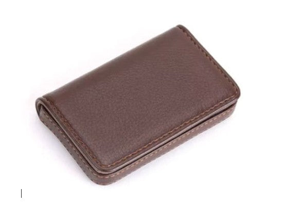 Business Card Holder- Leather Assorted Colors ( MCHBK MCHT MCHBR MCHHP MCHPK)