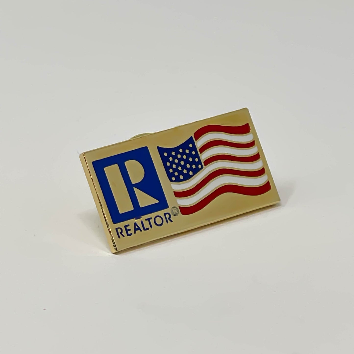Realtor Flag Pin Post Gold (MRFPP)