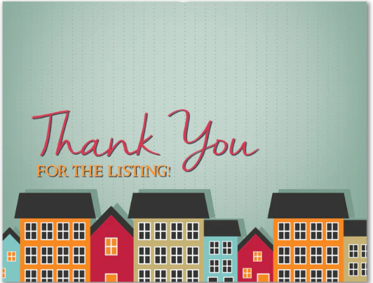 Note Cards-Thank You For The Listing 25 Note Cards and 25 Envelopes (NOTEL)