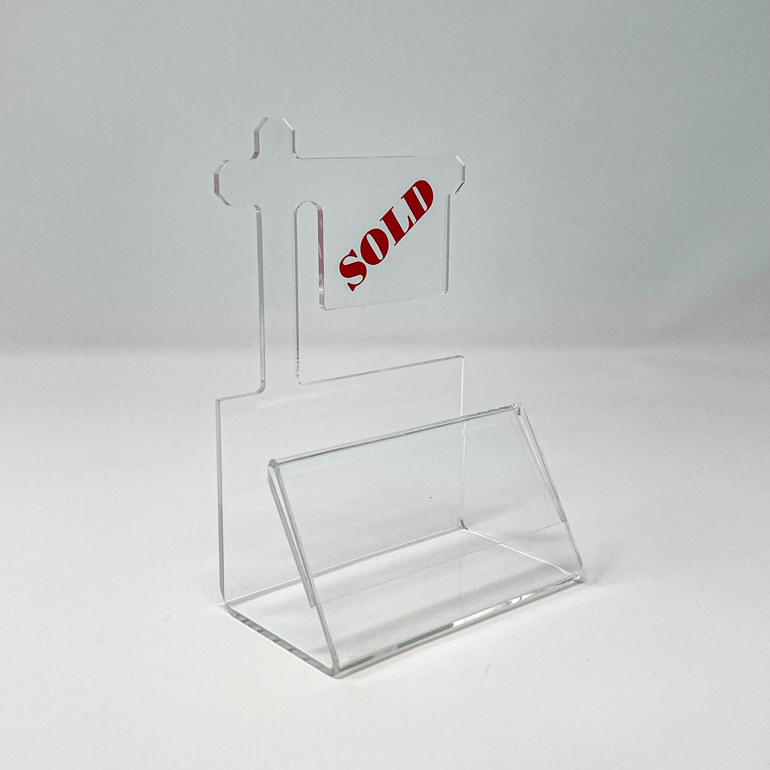 Business Card Holder Sign Shaped Sold Logo (pbchs) – Cvarstore