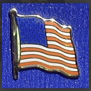 PIN - American Flag shape Pin (BFLAG)