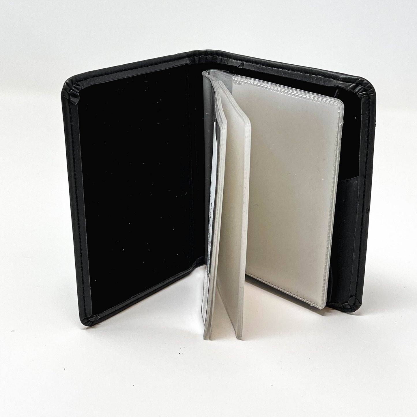 Wallet Black fold wallet leather like material embossed REALTOR branded logo on front holds 24 cards (24CW)