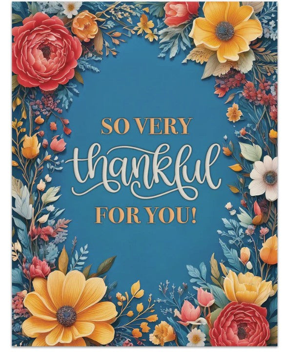Note Cards- So Very Thankful For You 25 Note Cards and 25 Envelopes (NTYOU)