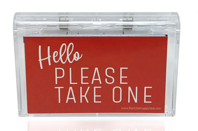 Outdoor Acrylic Business Card Holder (OBCH)
