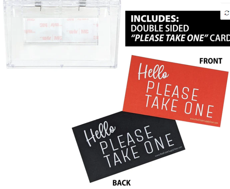 Outdoor Acrylic Business Card Holder (OBCH)