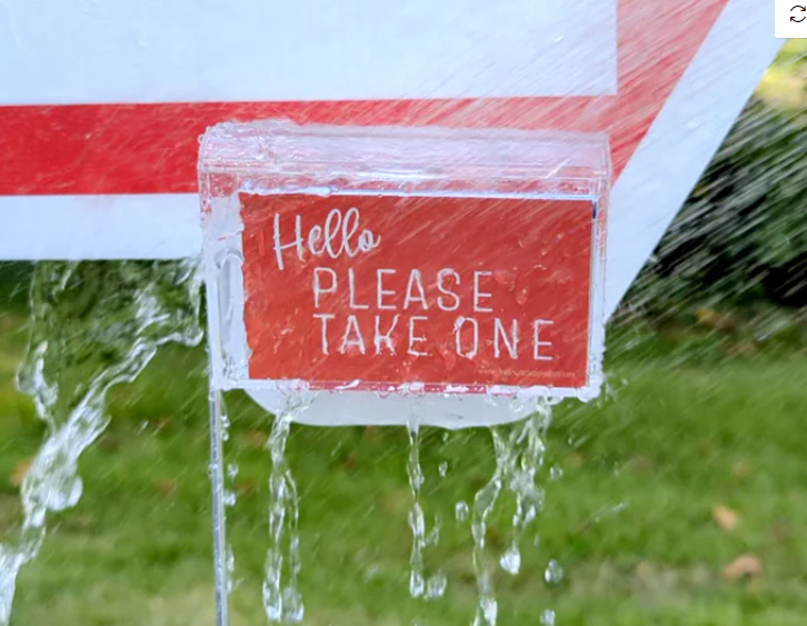 Outdoor Acrylic Business Card Holder (OBCH)