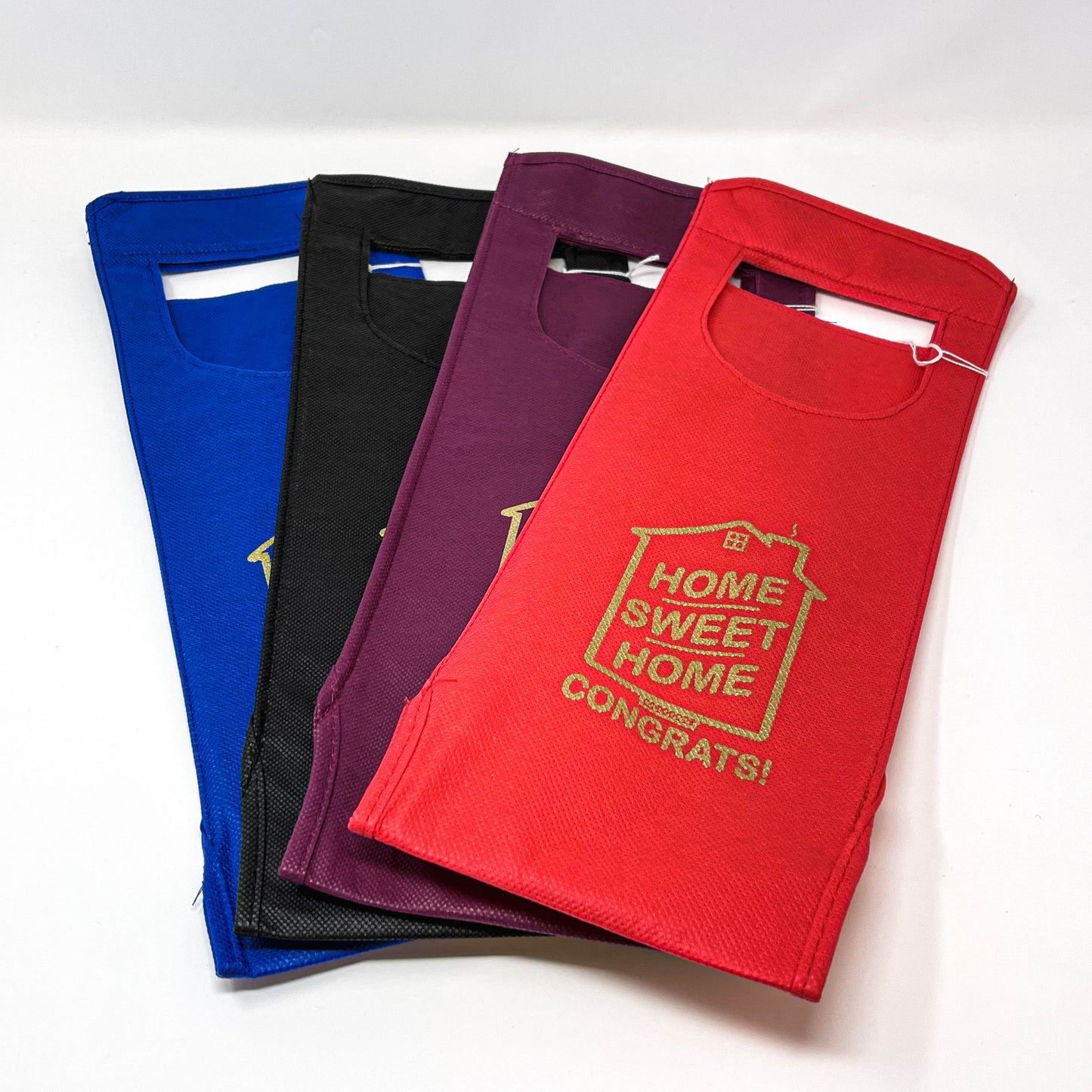 Wine Bag Home Sweet Home - Congrats Assorted Colors (WINEB WINEM WINEN WINER)