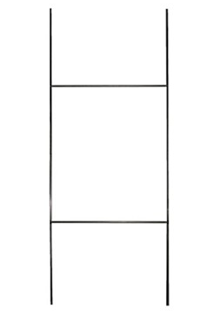 LIGHT DUTY SILVER METAL 30" Sign Wire Stand-30" Step Stake Frame 30" 10" x 30" (SWIRE)