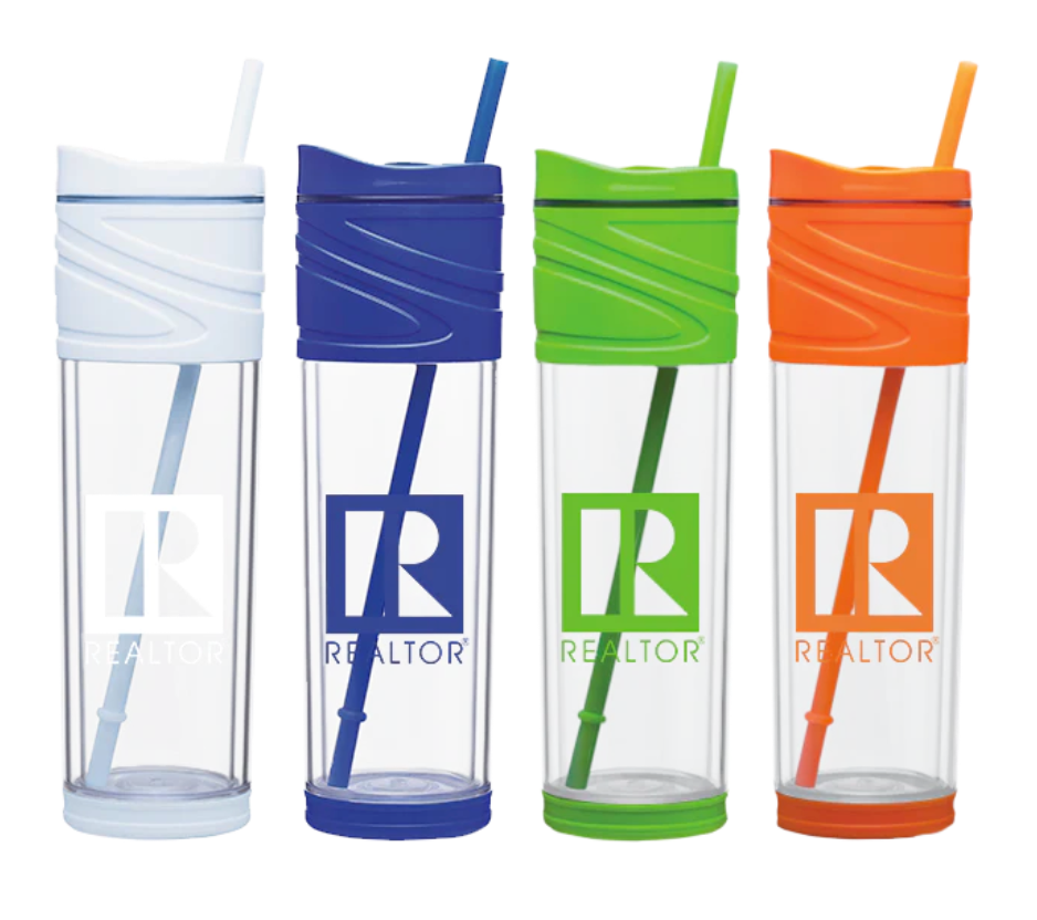 Acrylic Water Tumbler Assorted Colors (WTPUR WTGR WTRED WTBLU WTPNK WTAPP WTORG WTWHT WTBLK)