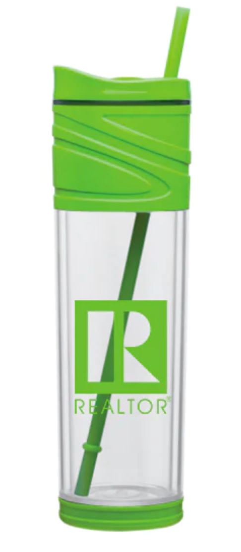 Acrylic Water Tumbler Assorted Colors (WTPUR WTGR WTRED WTBLU WTPNK WTAPP WTORG WTWHT WTBLK)
