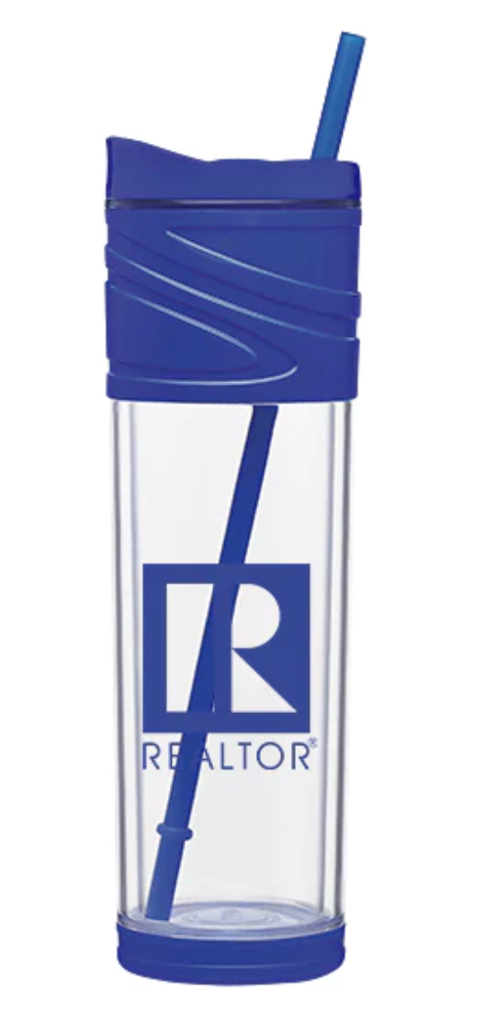 Acrylic Water Tumbler Assorted Colors   (WTPUR WTGR WTRED WTBLU WTPNK WTAPP WTORG WTWHT WTBLK)