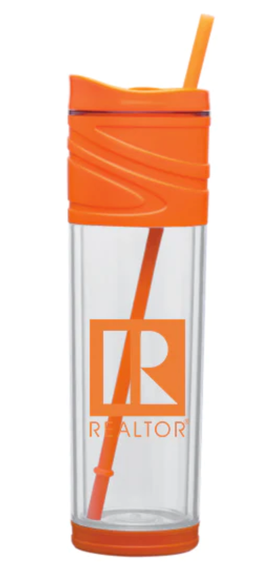 Acrylic Water Tumbler Assorted Colors (WTPUR WTGR WTRED WTBLU WTPNK WTAPP WTORG WTWHT WTBLK)