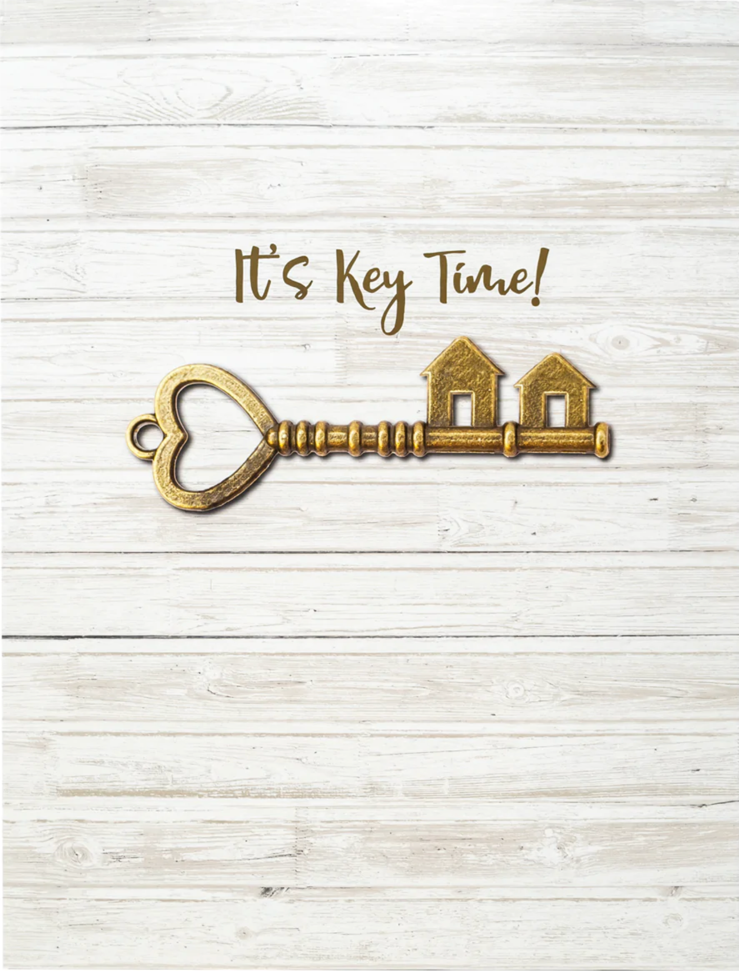 Document Folder IT'S KEY TIME 2 Inside Pockets 1 business Card Holder Slot Letter Size 9"x 12" (DFKEY)