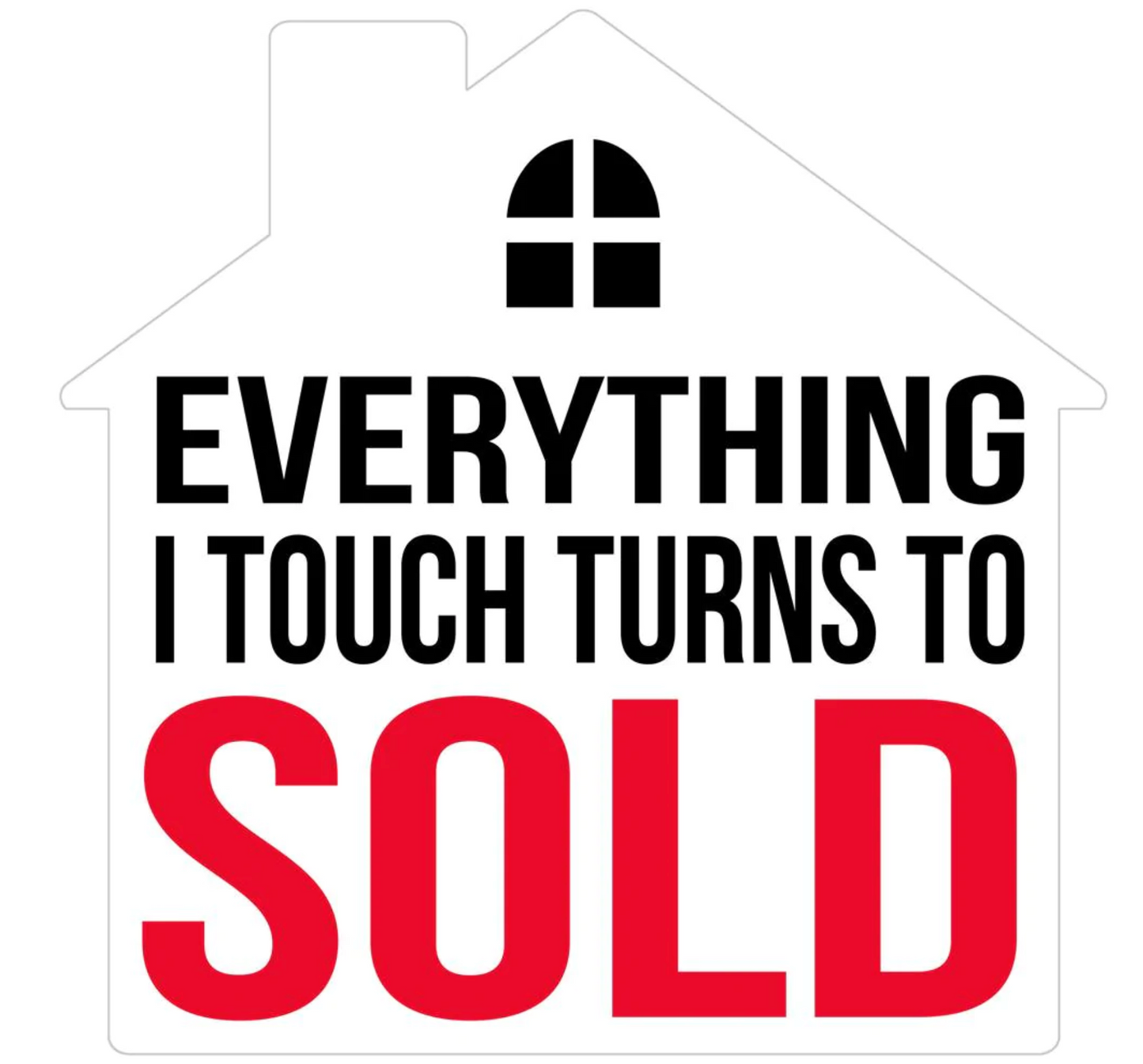 Magnetic Auto Emblem House Shaped Car Magnets 8" x 8" Easy to apply and remove Assorted
