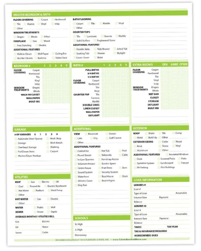 Property Analysis Worksheet Pad provides complete checklist 50 pages (PAPAD)