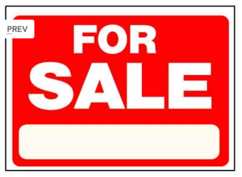 Sign Panel For Sale Red 18'High X 24' Wide double sided corrugated (SCFOR)