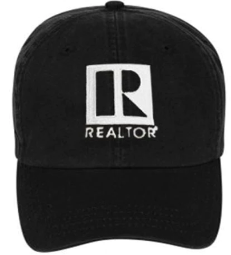 Hat Realtor Logo Branded Caps All Fabric Assorted Colors ( AHGRA RHATB AHRED RHATR ARNHW ARHPW ARHBB CAPWT)