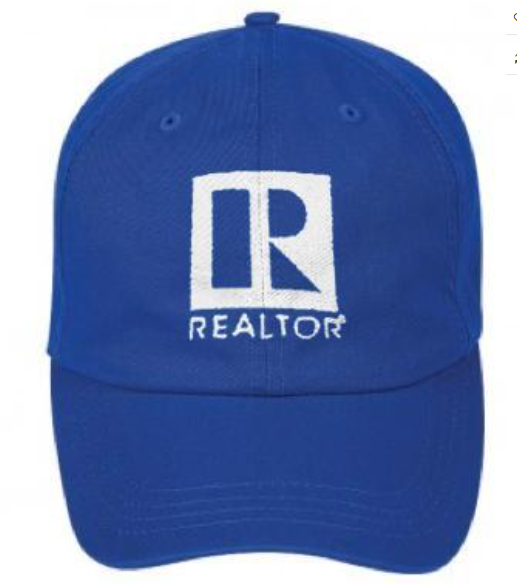 Hat Realtor Logo Branded Caps All Fabric Assorted Colors ( AHGRA RHATB AHRED RHATR ARNHW ARHPW ARHBB CAPWT)