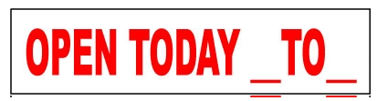 Rider Sign corrugated large 6"x 24"x 1/8" Double sided Assorted (CREDF CRDUP CRBIG CRLOT CROTT)