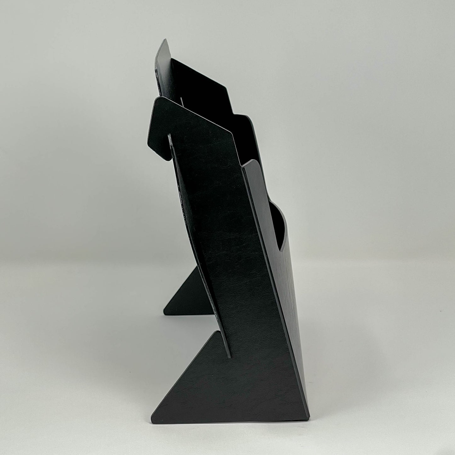 Indoor Folding Flyer Brochure Stand Holder Plastic Assorted Colors (FSBLK FSWHT FSNAV FSRED)