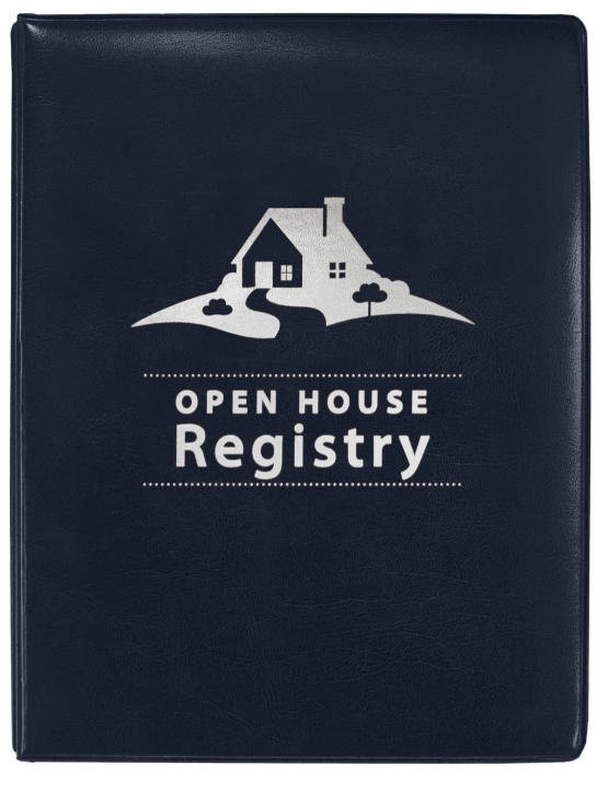 Open House Registry Binder Junior compact size Binder measures 7" x 9" pages measures 6" x 8.5" Assorted Colors (OHBJN OHBJR OHBJB)