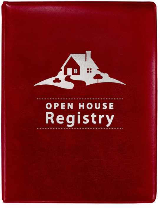 Open House Registry Binder Junior compact size Binder measures 7" x 9" pages measures 6" x 8.5" Assorted Colors (OHBJN OHBJR OHBJB)