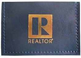 Professional Business Card Holder leather like material 2 card holder compartments Assorted Colors(PROCHBLK PROCHNAV PROCHBUR PROCHGRN)