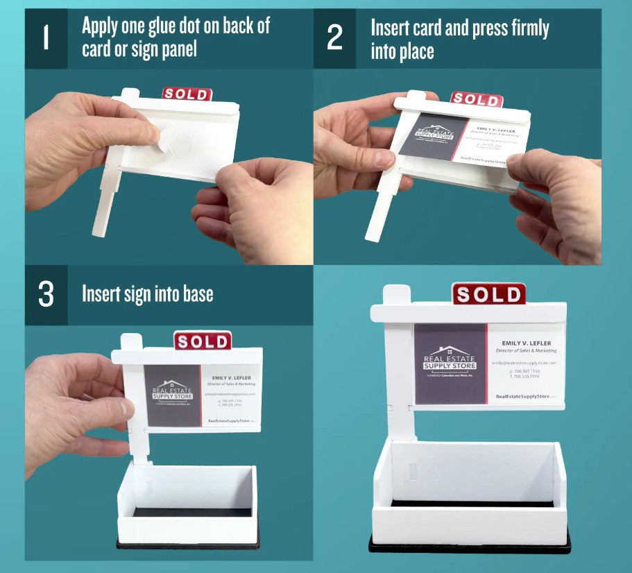 Business Card Holder *SOLD Sign Business Card Holder (BCSOLD)