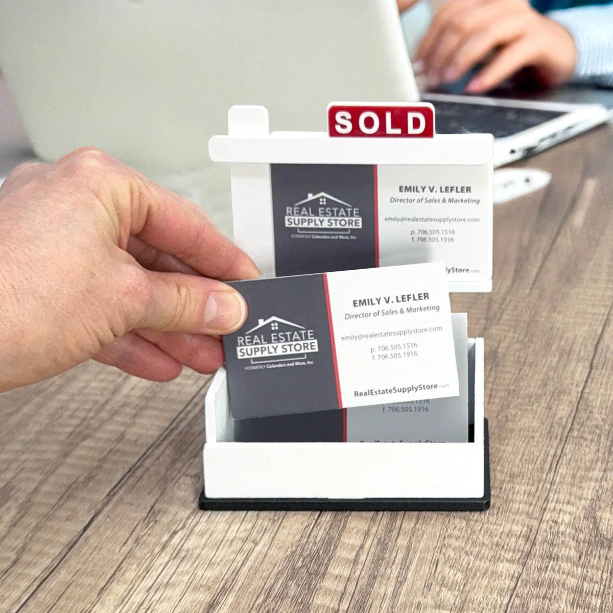 Business Card Holder *SOLD Sign Business Card Holder (BCSOLD)