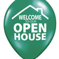 Balloons-"Welcome to Our Open House" - Pack of 25 (BW25P BW25B BW25N BW25G)