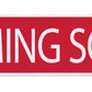 Corrugated Sign Riders- White Letters on Red (CRDSD CRDSP CRDFS CRDCS)