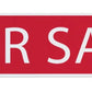 Corrugated Sign Riders- White Letters on Red (CRDSD CRDSP CRDFS CRDCS)