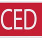Corrugated Sign Riders- White Letters on Red (CRDSD CRDSP CRDFS CRDCS CRDRP)