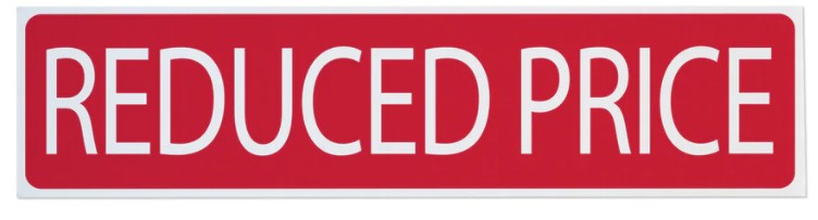 Corrugated Sign Riders- White Letters on Red (CRDSD CRDSP CRDFS CRDCS CRDRP)
