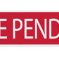 Corrugated Sign Riders- White Letters on Red (CRDSD CRDSP CRDFS CRDCS)