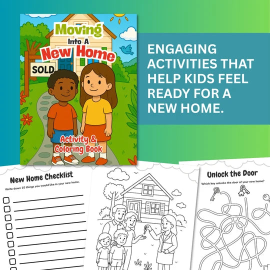 Moving Into a New Home Activity & Coloring Book (KIDS)