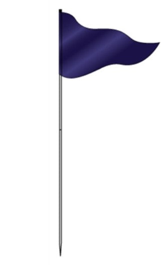 Flag Steel Pole 72" Solid Midnight Blue (FLSMB)