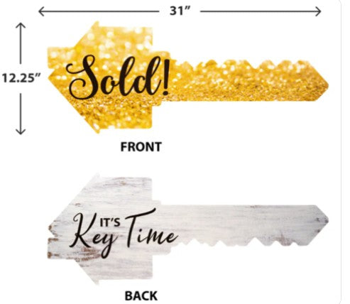 Social Media Prop Key Sign- SOLD! / IT'S KEY TIME (GKEYP)