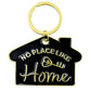 Enamel Metal Key Ring- No Place Like Home (HOMEB)