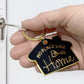 Enamel Metal Key Ring- No Place Like Home (HOMEB)