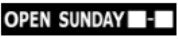 Stickers- Large Advertising Stickers BLACK & WHITE (SBSOLD SBSP SBSAT SBSUN)