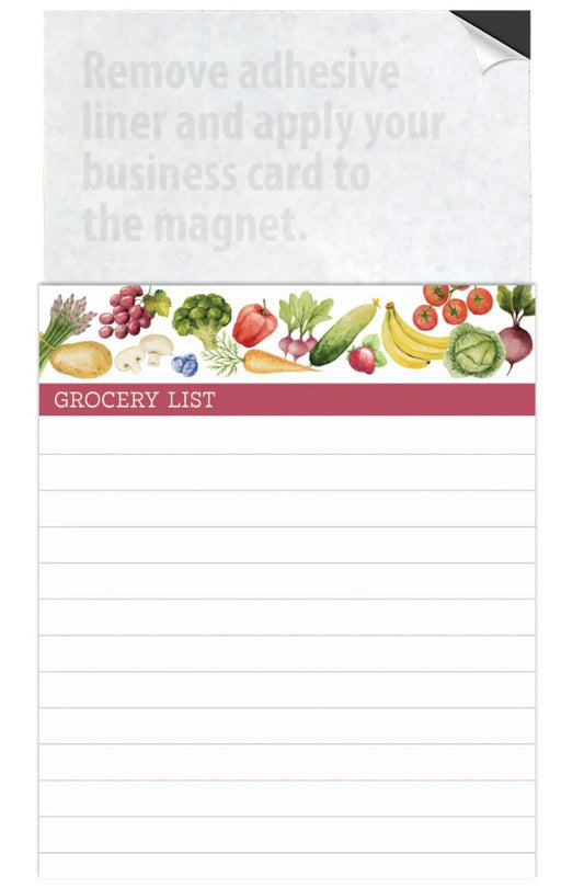 Magnetic Notepad- Produce Grocery List 10 pack  (LISTNP)