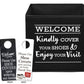 Shoe Cover Bin- Premium Linen Look- Foldable (SBINB SBINR SBINN)