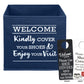 Shoe Cover Bin- Premium Linen Look- Foldable (SBINB SBINR SBINN)