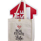 Canvas Tote- "Real Estate Life" (LRELT)