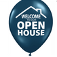 Balloons-"Welcome to Our Open House" - Pack of 25 (BW25P BW25B BW25N BW25G)